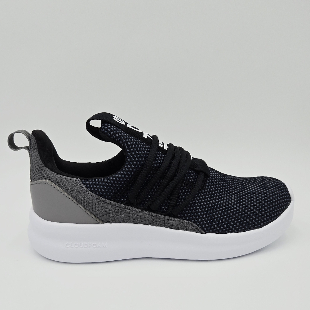 Adidas LITE RACER ADAPT 7.O K  Black/Gray Athletic Shoes Kid's JP5201   #B19